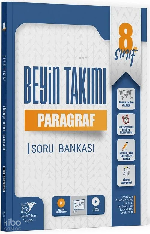 Beyin Takımı Yayınları 8. Sınıf Paragraf Soru Bankası