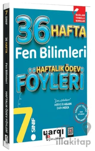 7. Sınıf Fen Bilimleri 36 Haftalık Ödev Föyleri