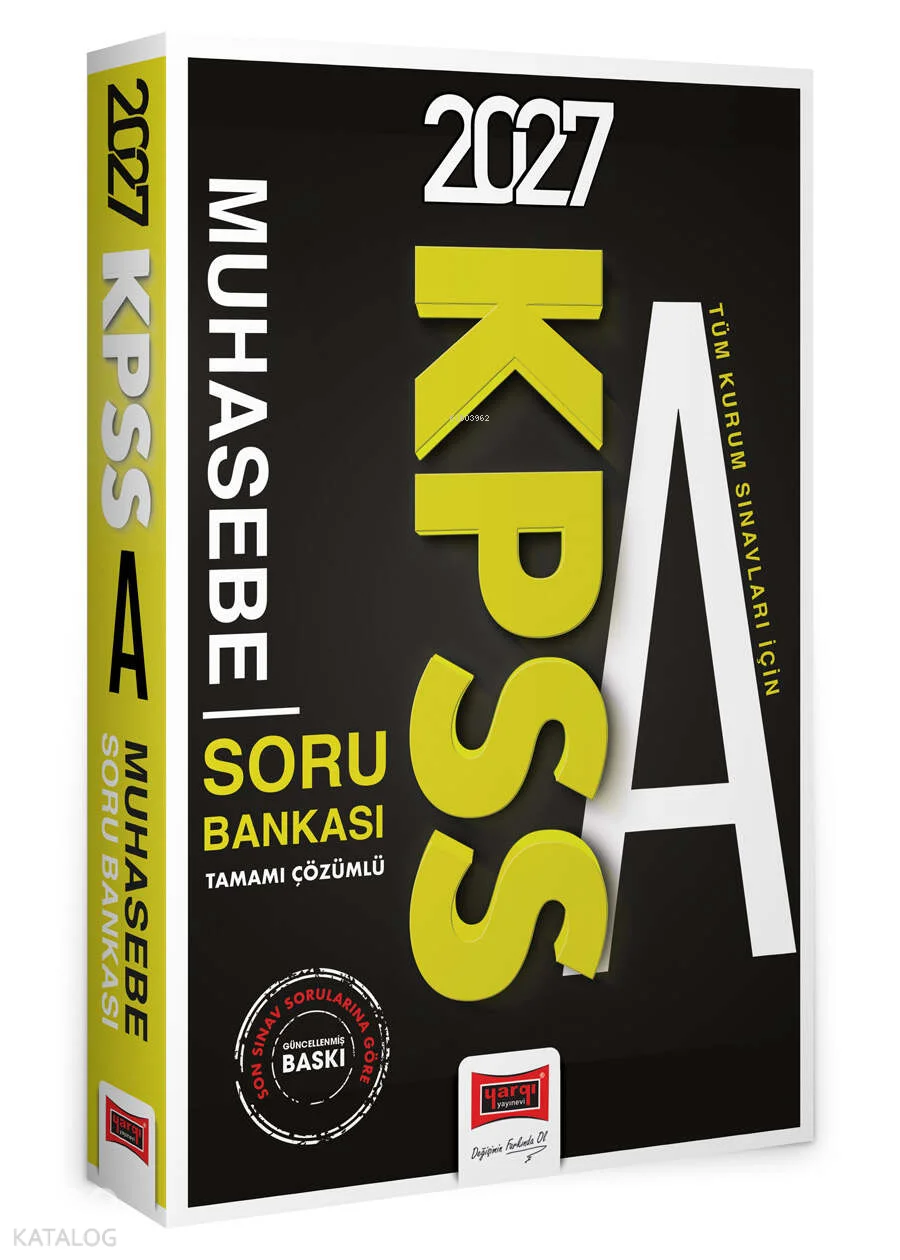 Yargı Yayınları 2027 KPSS A Grubu Tüm Kurum Sınavları İçin Muhasebe Tamamı Çözümlü Soru Bankası