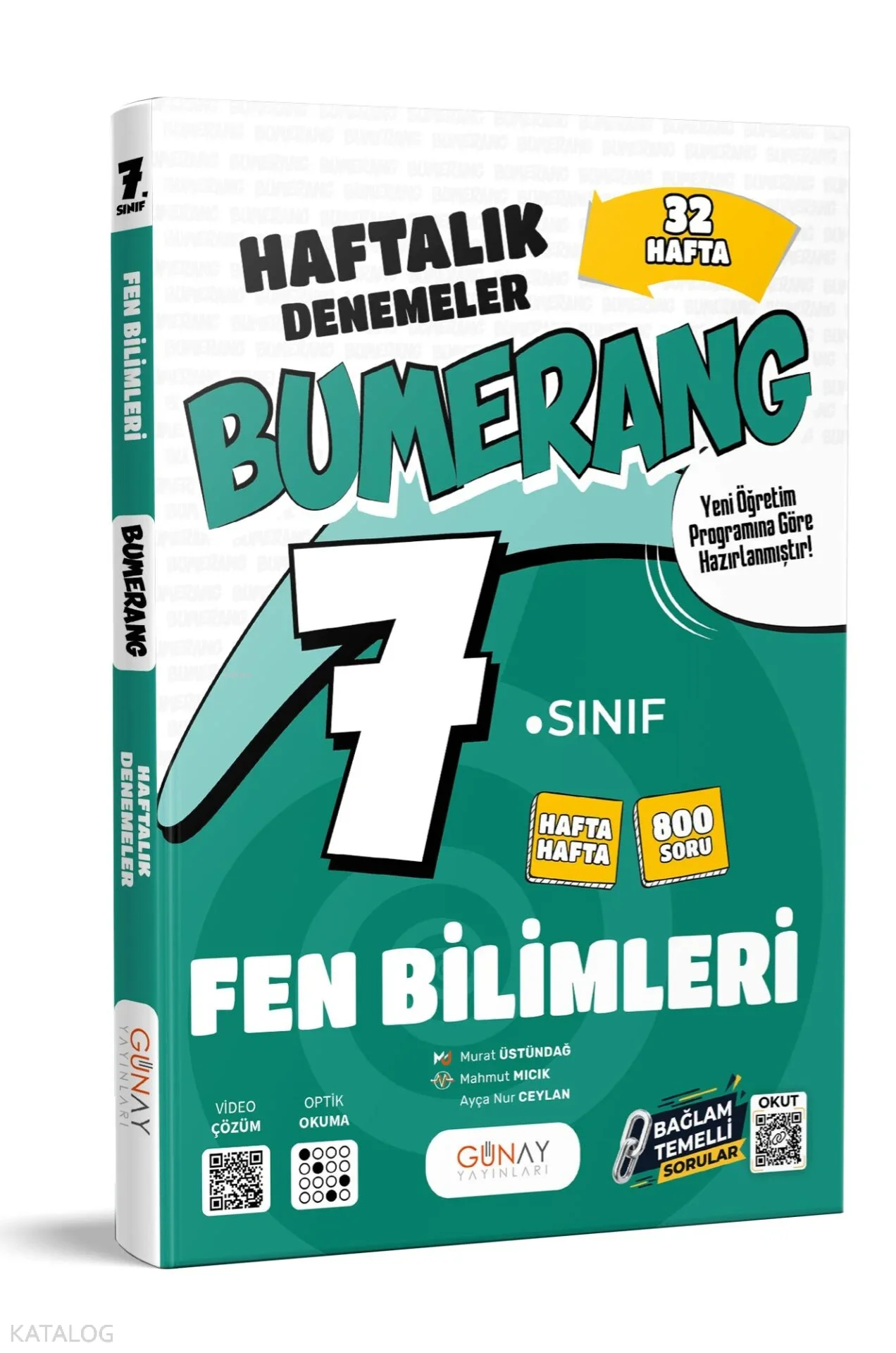 Günay Yayıncılık 7. Sınıf Bumerang 32 Haftalık Fen Bilimleri Denemeleri