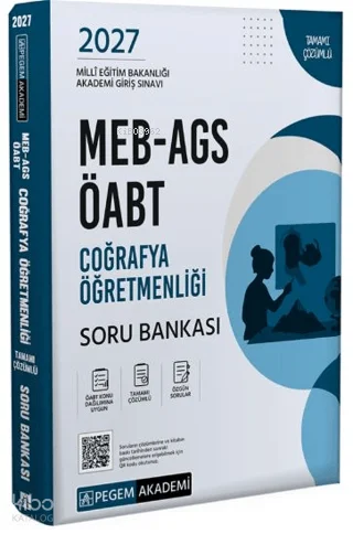 Pegem Akademi 2027 MEB-AGS ÖABT Coğrafya Öğretmenliği Soru Bankası