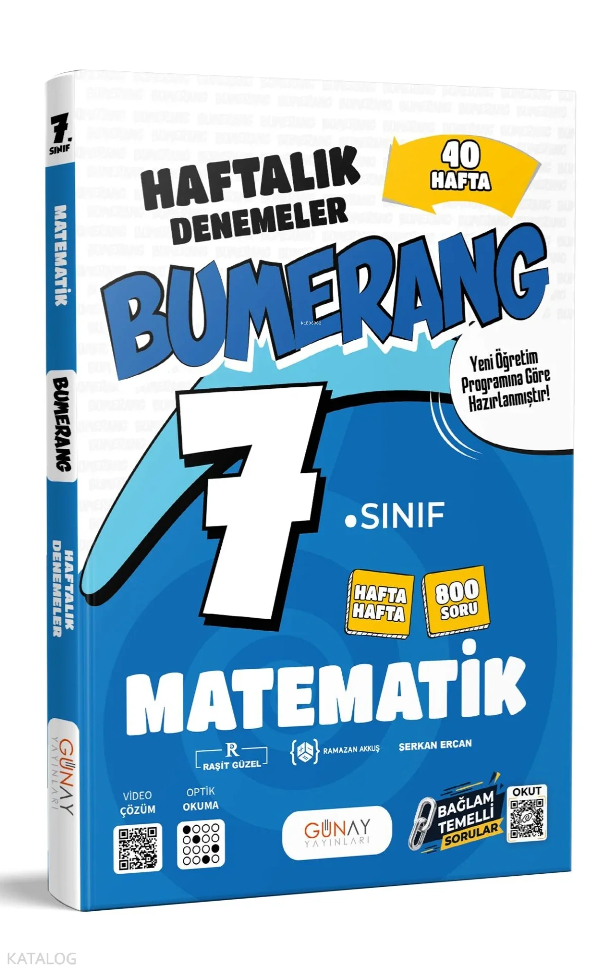 Günay Yayıncılık 7. Sınıf Bumerang 32 Haftalık Matematik Denemeleri
