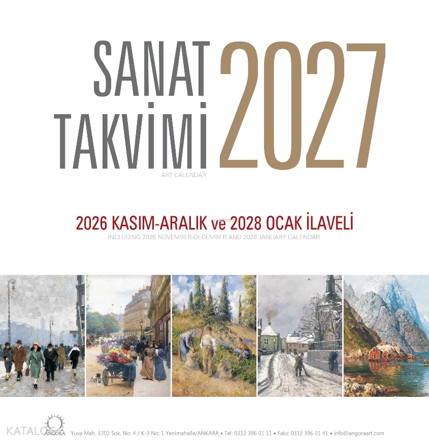 Sanat Takvimi 2027 - Duvar Takvimi
