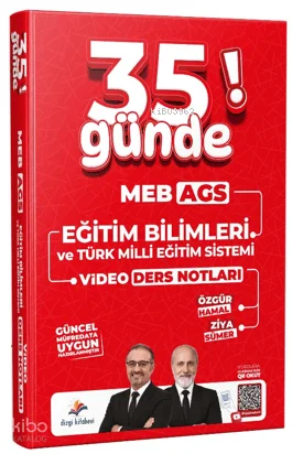 Dizgi Kitap 2027 MEB AGS 35 Günde Eğitim Bilimleri ve Türk Milli Eğitim Sistemi Video Ders Notları