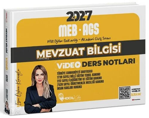 Hoca Kafası 2027 MEB-AGS Mevzuat Bilgisi Video Ders Notları
