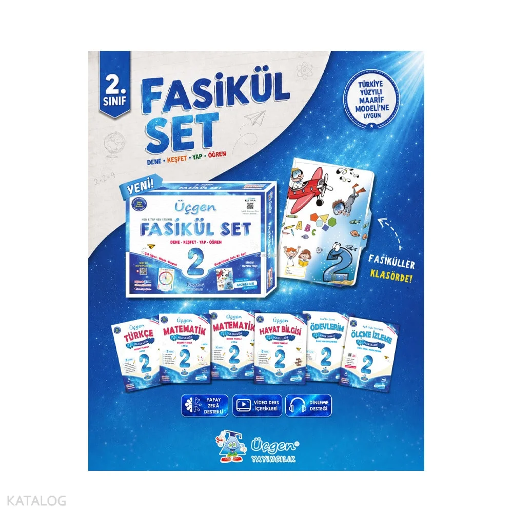 Üçgen Yayıncılık 2. Sınıf İlkokul Fasikül Öğrenci Seti (6 Kitap)
