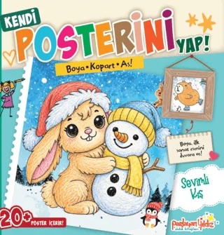 Kendi Posterini Yap! Boya Kopart As! Sevimli Kış
