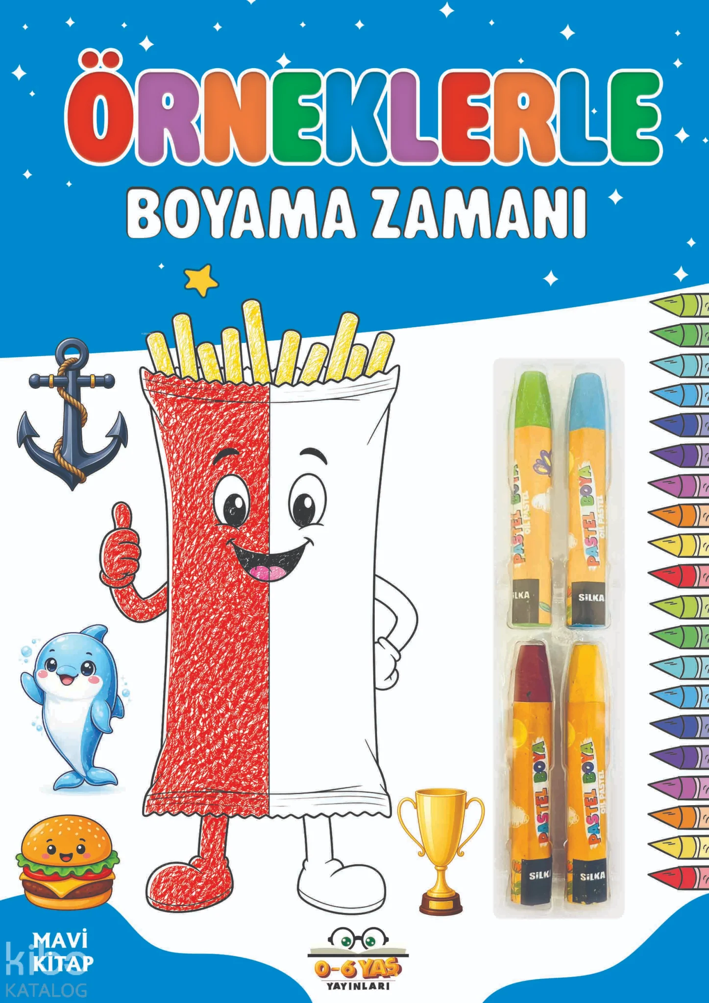 Örneklerle Boyama Zamanı (Mavi Kitap)