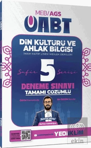 2027 MEB AGS ÖABT Safir Din Kültürü ve Ahlak Bilgisi Tamamı Çözümlü 5 Deneme