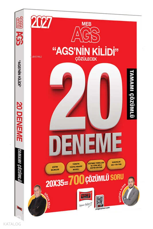 Yargı Yayınları 2027 MEB-AGS Tüm Dersler AGS'nin Kilidi Tamamı Çözümlü 20 Deneme