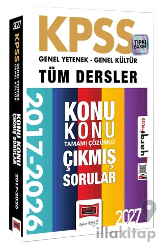 2027 KPSS GK-GY Tüm Dersler Konu Konu Tamamı Çözümlü 10 Yıl Çıkmış Sorular