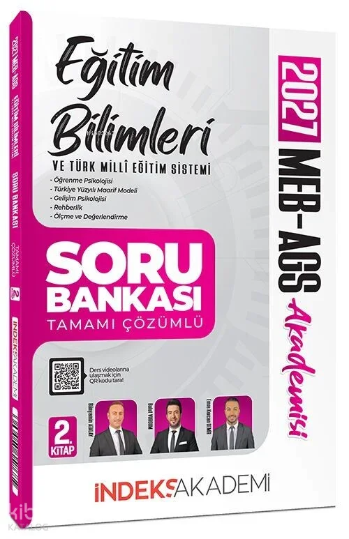 İndeks Akademi 2027 MEB-AGS Akademisi Eğitim Bilimleri ve Türk Milli Eğitim Sistemi Soru Bankası 2. Kitap