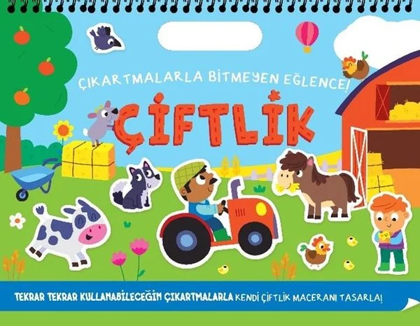 Çiftlik - Çıkartmalarla Bitmeyen Eğlence! (Ciltli)