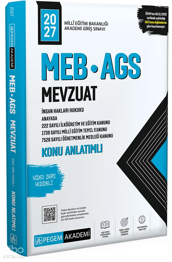 Pegem 2027 MEB-AGS Mevzuat Konu Anlatımlı