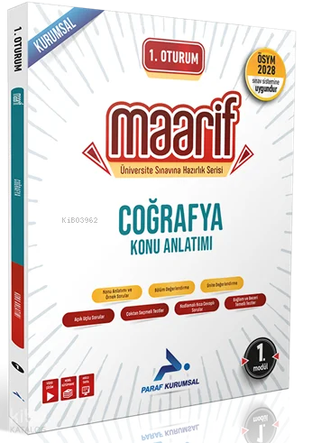 Paraf 2028 Maarif Coğrafya Konu Anlatımı (1. Modül)