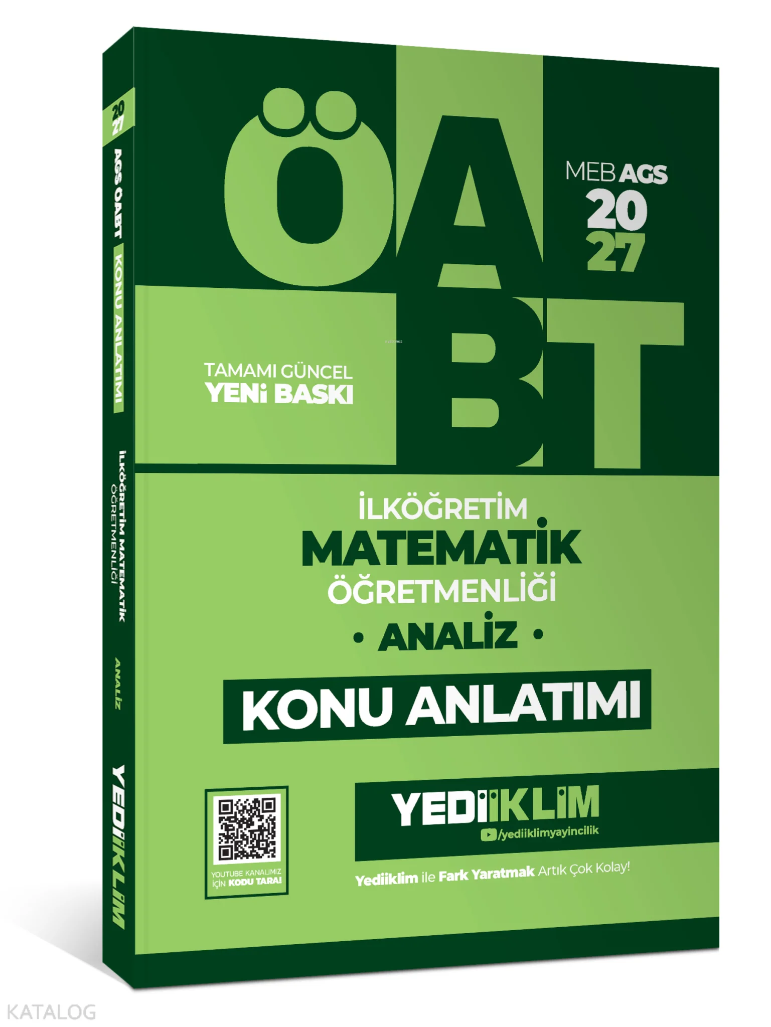 Yediiklim Yayınları 2027 MEB AGS ÖABT  İlköğretim Matematik Öğretmenliği -Analiz Konu Anlatımı