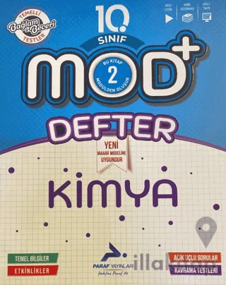10. Sınıf Mod Kimya Defter