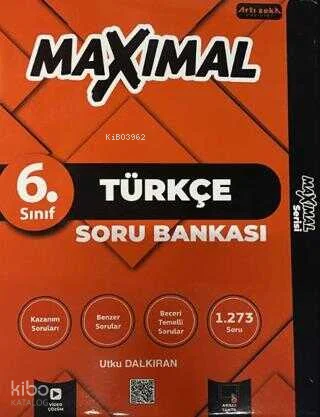 Artı Zeka Yayınları Maximal Bire Bir MEB 6.Sınıf Türkçe Soru Bankası