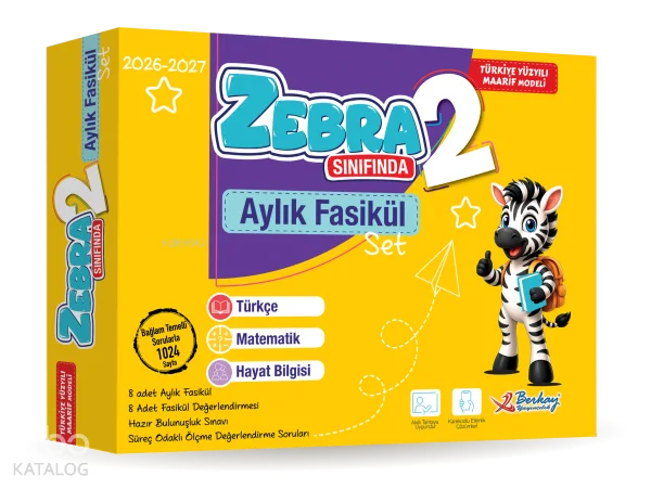 Berkay Yayıncılık 2. Sınıf Zebra Sınıfında  (Aylık Fasikül Set)