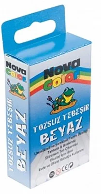 TOZSUZ TEBEŞİR Beyaz 10 lu