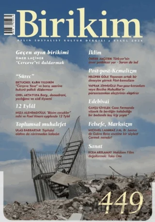 Birikim Aylık Sosyalist Kültür Dergisi Sayı: 449