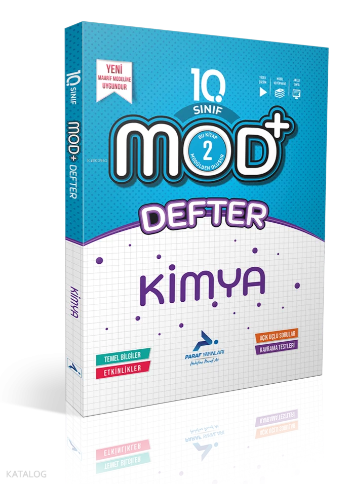 Paraf Yayınları 10. Sınıf Mod Kimya Defter
