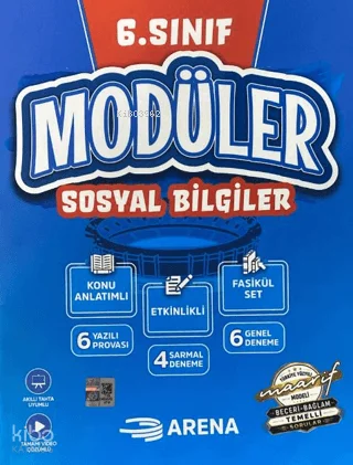 Arena 6. Sınıf Modüler Konu Anlatımlı Etkinlikli 6 Fasikül Set Sosyal Bilgiler