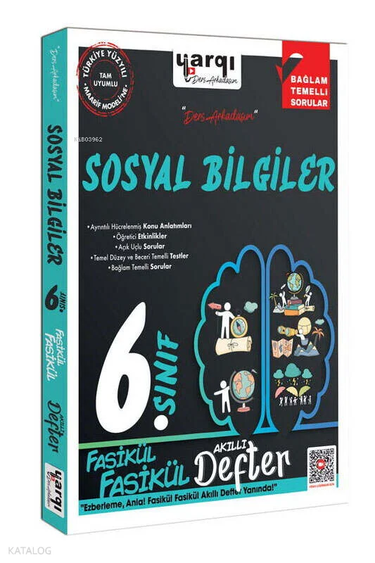 Yargı Ders Arkadaşım 6.Sınıf Sosyal Bilgiler Fasikül Fasikül Akıllı Defter