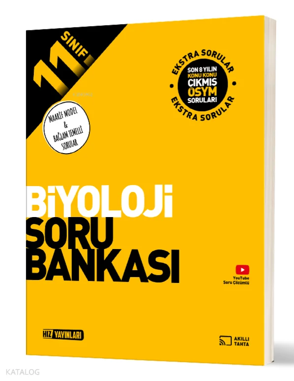 Hız Yayınları 11. Sınıf Biyoloji Soru Bankası