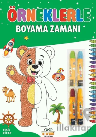 Örneklerle Boyama Zamanı - Yeşil Kitap