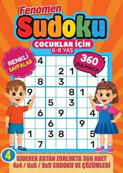 Fenomen Çocuklar İçin Sudoku - 4 (6 - 8 Yaş)