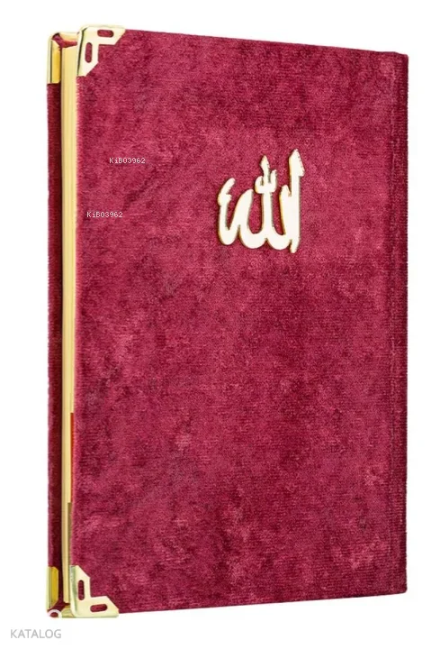 Yasin-i Şerif (Lalezar - Çanta Boy - 3 Özellikli - Kadife - Bordo)