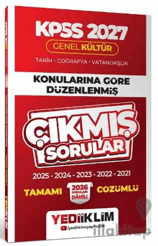 2027 KPSS Genel Kültür Konularına Göre Düzenlenmiş Tamamı Çözümlü Çıkmış Sorular