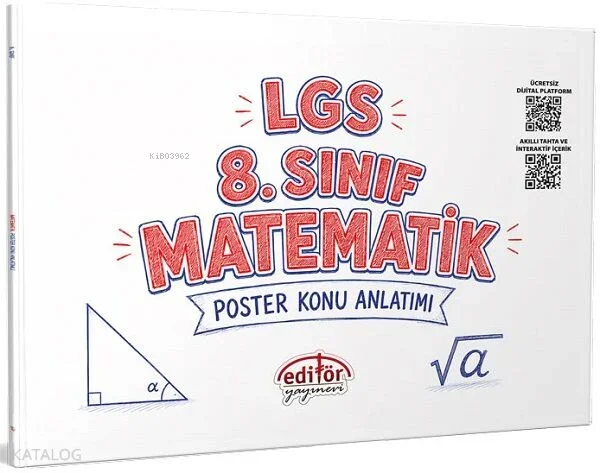 Editör Yayınları 8. Sınıf LGS Matematik Poster Konu Anlatımlı