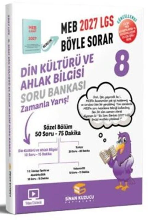 Sinan Kuzucu 2027 8. Sınıf Din Kültürü ve Ahlak Bilgisi Soru Bankası
