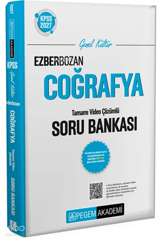 Pegem Akademi 2027 KPSS Genel Kültür Ezberbozan Coğrafya Soru Bankası