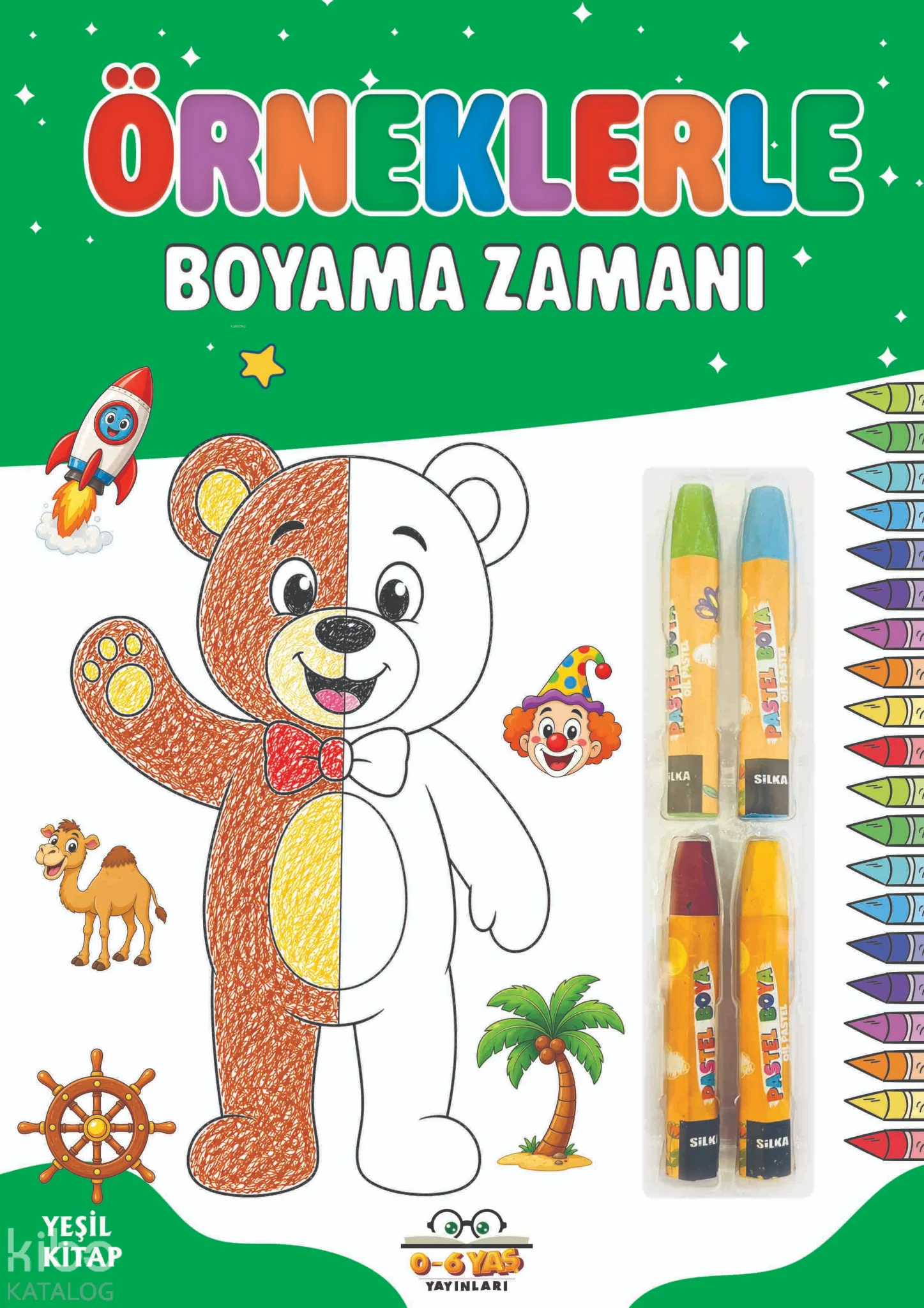 Örneklerle Boyama Zamanı (Yeşil Kitap)