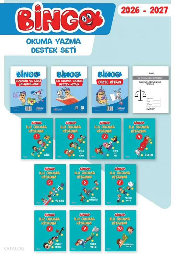 Berkay Yayıncılık 1. Sınıf Bingo Okuma Yazma Destek Seti