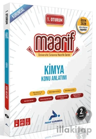 1. Oturum Maarif Kimya Konu Anlatımı 2. Kitap