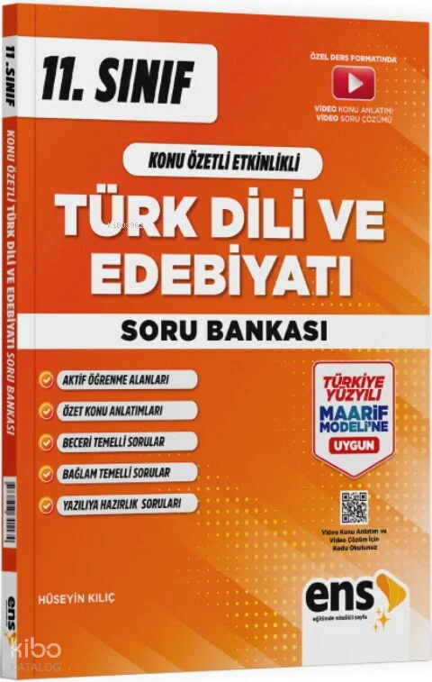 Ens Yayınları 11. Sınıf Türk Dili ve Edebiyatı Konu Özetli Etkinlikli Soru Bankası