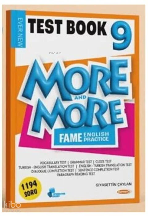 Kurmay ELT 9. Sınıf More More Test Book İngilizce Soru Kitabı