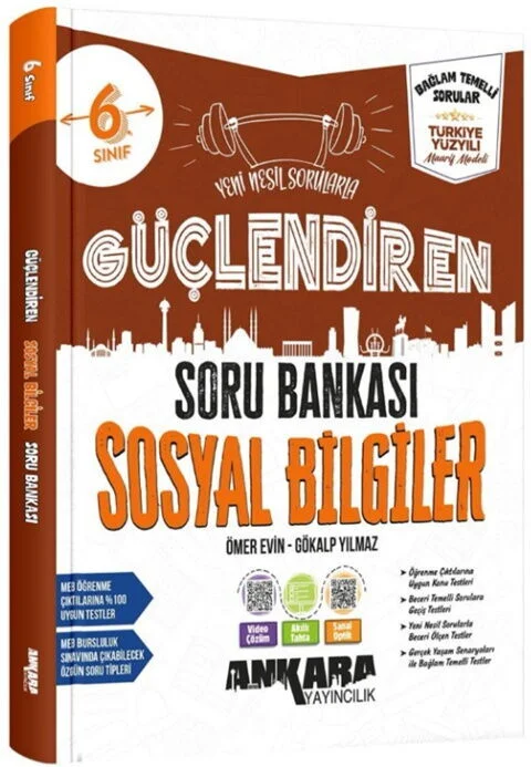 Ankara Yayıncılık 6. Sınıf Sosyal Bilgiler Güçlendiren Soru Bankası