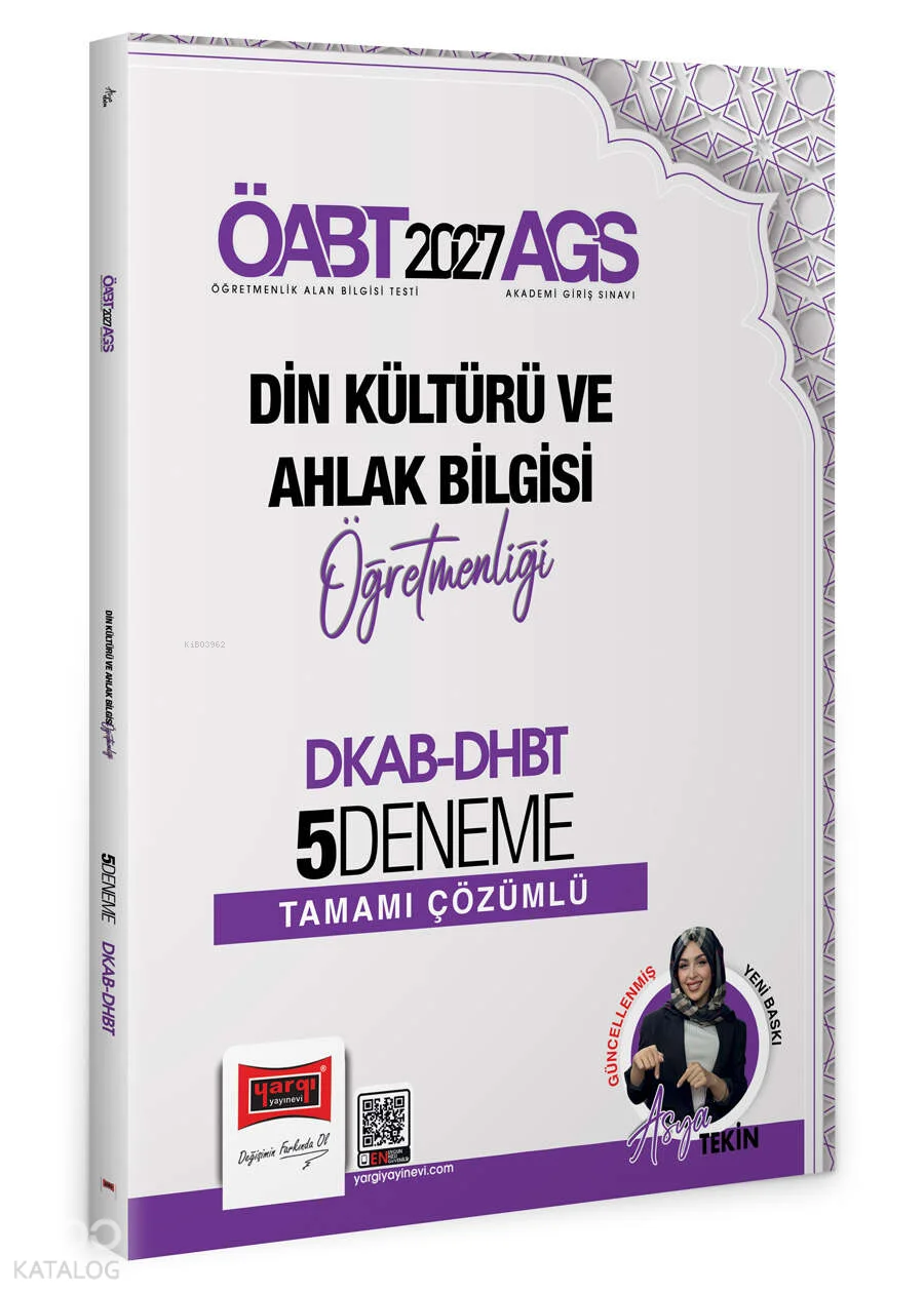 Yargı Yayınları 2027 MEB AGS ÖABT Din Kültürü ve Ahlak Bilgisi Öğretmenliği DKAB - DHBT Tamamı Çözümlü 5 Deneme