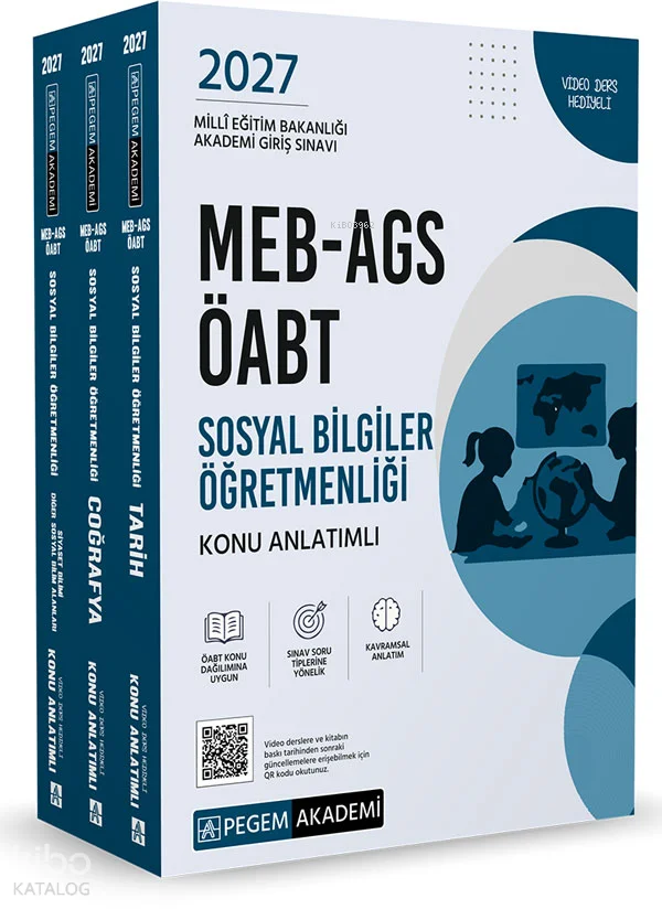 Pegem Akademi 2027 MEB-AGS ÖABT Sosyal Bilgiler Öğretmenliği Konu Anlatımlı (3 Kitap)