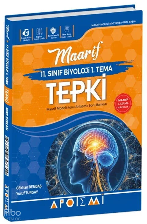 Apotemi 11. Sınıf Biyoloji Tepki Maarif Modeli Konu Anlatımlı Soru Bankası 1. Tema