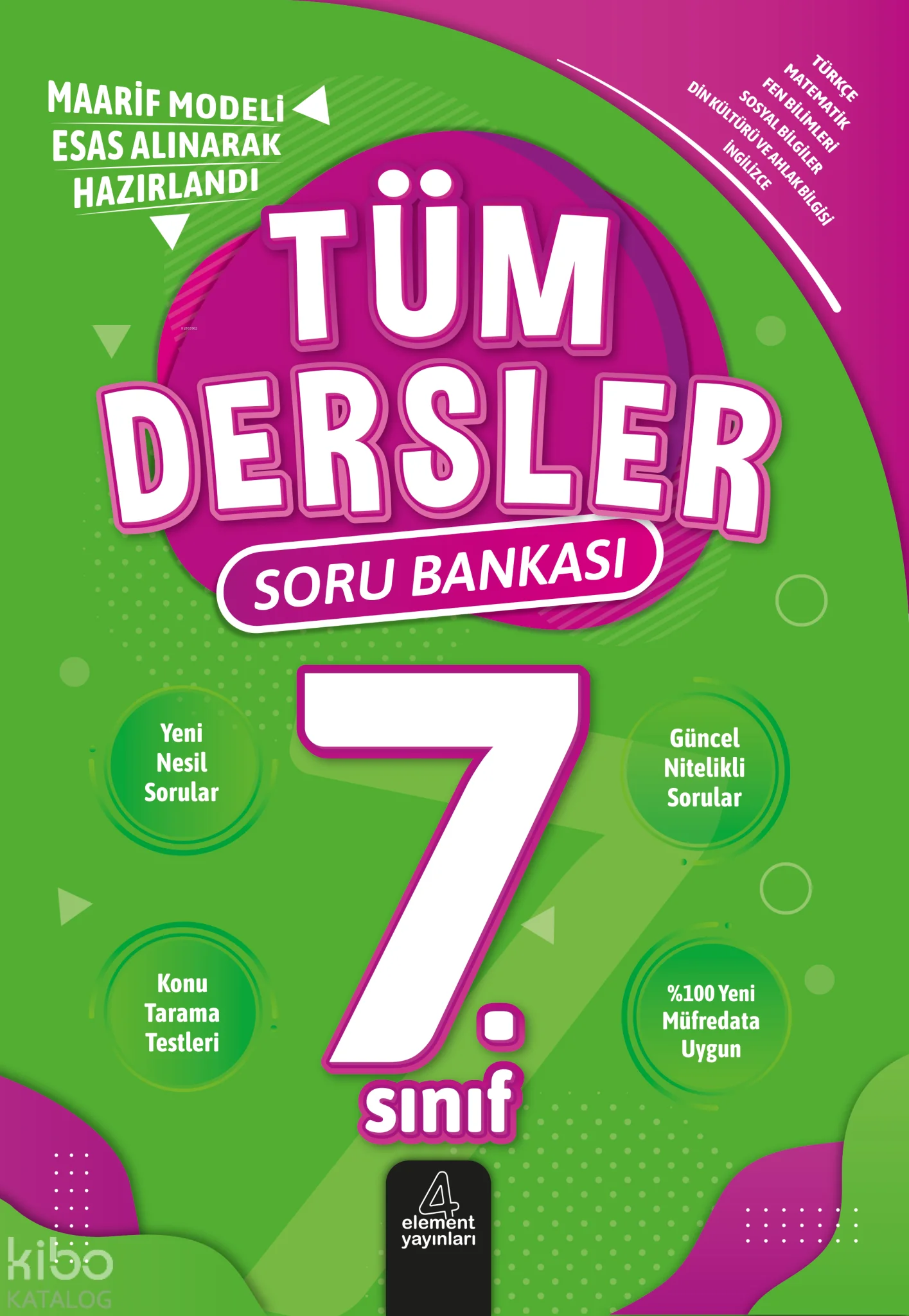 4 Element 7. Sınıf Tüm Dersler Soru Bankası