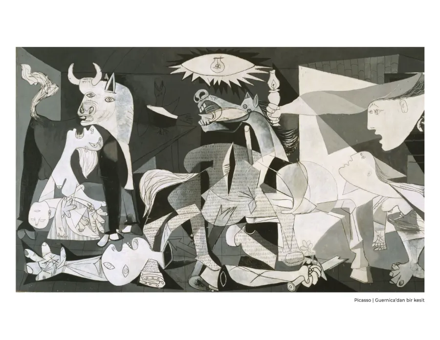 Picasso / Guernica'dan Bir Kesit (Fotoblok Poster)