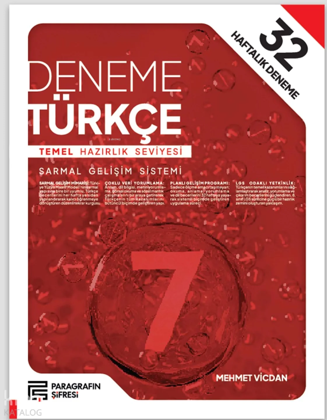 Paragrafın Şifresi 7. Sınıf  32 Hafta Türkçe Deneme