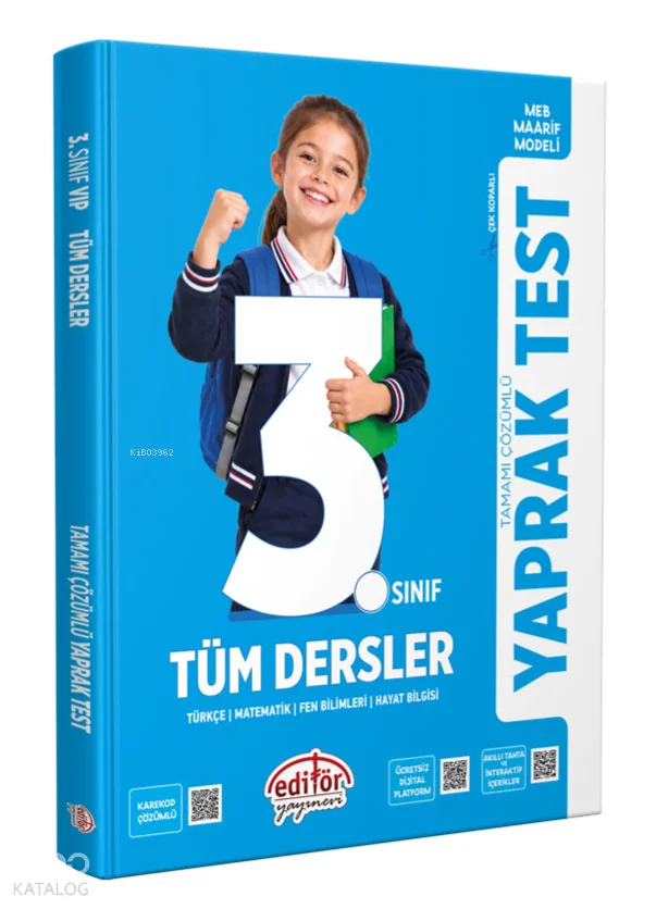 Editör Yayınevi 3. Sınıf Tüm Dersler Tamamı Çözümlü Yaprak Test