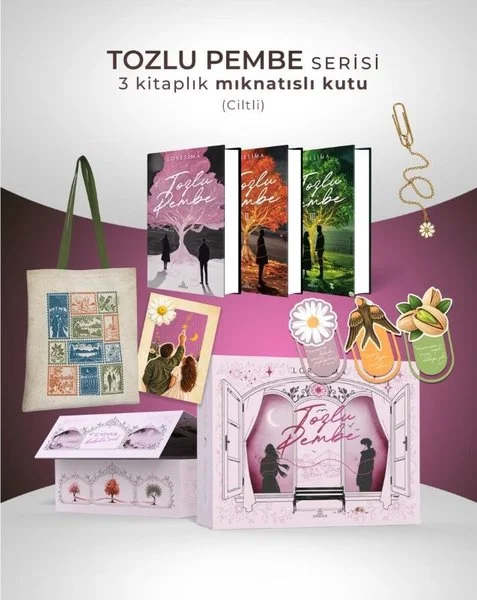Tozlu Pembe Serisi Seti - 3 Kitap Takım - Kutulu (Ciltli)